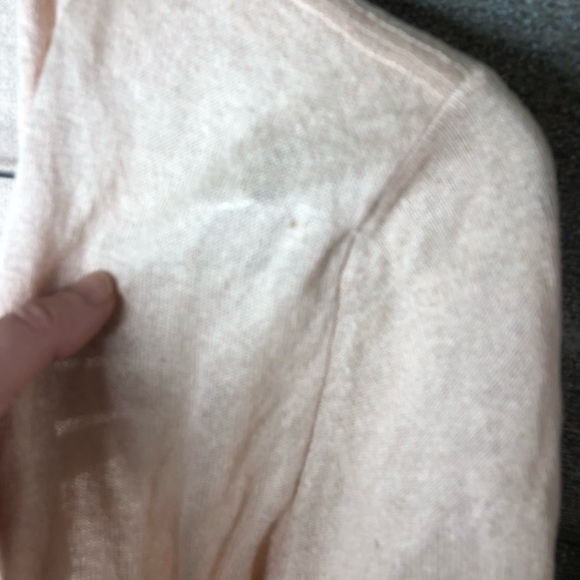 J. Jill silk metallic open front cardigan pink sweater - Picture 7 of 8